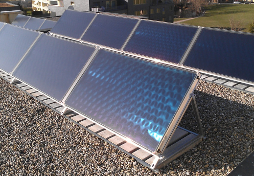 Solarthermie Flachdach