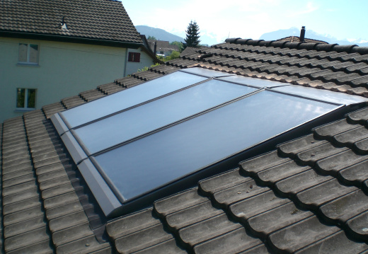 Thermische Solaranlage indach