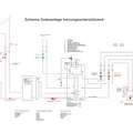 schema solar heizungsunterst tzend mit holz und  l anbindung