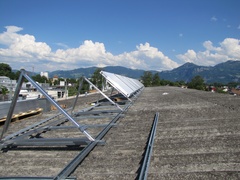 Vorbereitung Solarmontage