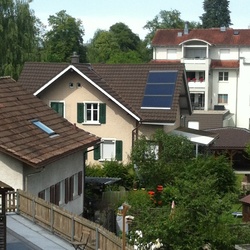 Solaranlage thermisch Indach für Einfamilienhaus